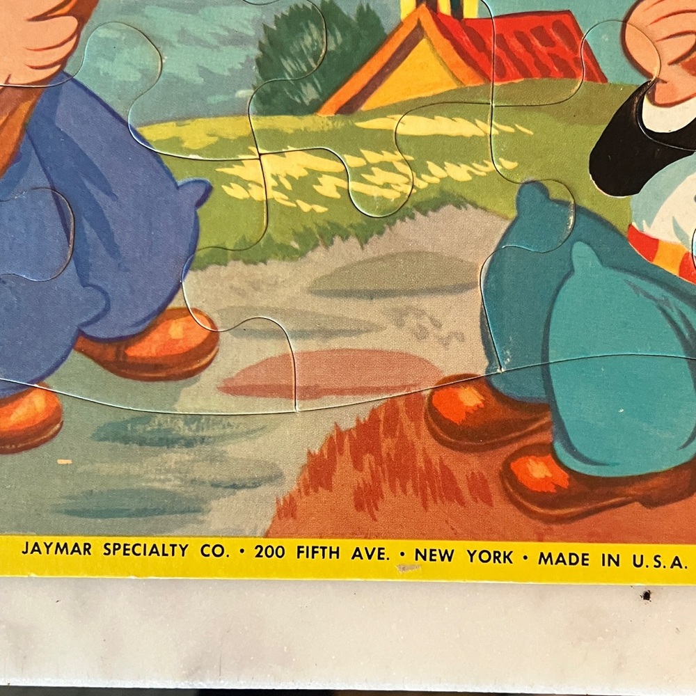 Vintage Popeye Carboard Cartoon Puzzle 11”x14” - Picture 2 of 5